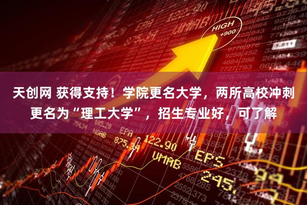 天创网 获得支持！学院更名大学，两所高校冲刺更名为“理工大学”，招生专业好，可了解